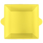 TableCraft CW1490Y 6.5 Qt. Yellow Cast Aluminum Square Condiment Bowl