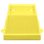 TableCraft CW1490Y 6.5 Qt. Yellow Cast Aluminum Square Condiment Bowl