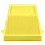 TableCraft CW1490Y 6.5 Qt. Yellow Cast Aluminum Square Condiment Bowl