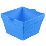 TableCraft CW1490Y 6.5 Qt. Yellow Cast Aluminum Square Condiment Bowl