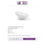 Front of the House 62 oz. Porcelain Round Slanted Bowl - 2/Case Front of the House 62 oz. Porcelain Round Slanted Bowl - 2/Case