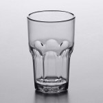 Carlisle 581018 Louis 10 oz. Smoke SAN Plastic Tumbler - 24/Case