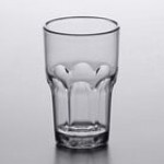 Carlisle 581018 Louis 10 oz. Smoke SAN Plastic Tumbler - 24/Case