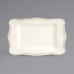 Libbey FH-590MEL Farmhouse 130 oz. Ivory (American White) Organic Melamine Serving Bowl - 6/Case