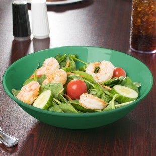 GET B-48-FG Diamond Mardi Gras 1.88 Qt. Rainforest Green Melamine Bowl - 12/Case