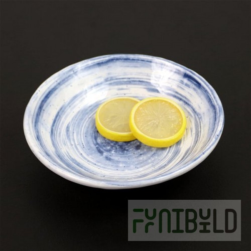 Elite Global Solutions D7134R Van Gogh Navy 18 oz. Round Melamine Bowl - 6/Case