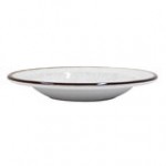 Elite Global Solutions DB878M Mojave Vintage California 12 oz. Cameo Blue Round Crackle Pasta / Soup Bowl - 6/Case