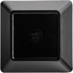 Acopa Rittenhouse 50 oz. Square Black Melamine Bowl - 12/Case Acopa Rittenhouse 50 oz. Square Black Melamine Bowl - 12/Case