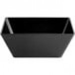 Acopa Rittenhouse 50 oz. Square Black Melamine Bowl - 12/Case Acopa Rittenhouse 50 oz. Square Black Melamine Bowl - 12/Case