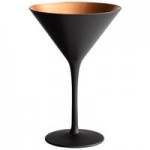 Stolzle Glisten from Global Tableware Collective 16.5 oz. Matte White/Copper Stemless Wine Glass / Tumbler - 6/Case