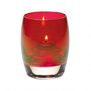 Hollowick 6404R Contour Ruby Lustre Glass Votive Hollowick 6404R Contour Ruby Lustre Glass Votive