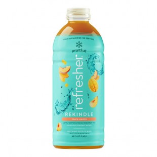 Smartfruit Rekindle Peach and Mango Refresher Beverage 1:1 Concentrate 48 fl. oz. - 6/Case