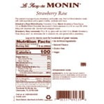 Monin Premium Strawberry Rose Flavoring Syrup 1 Liter - 4/Case Monin Premium Strawberry Rose Flavoring Syrup 1 Liter - 4/Case