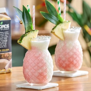 Tropics Mixology Pina Colada Frozen Beverage Mix 32 fl. oz. - 12/Case Tropics Mixology Pina Colada Frozen Beverage Mix 32 fl. oz. - 12/Case