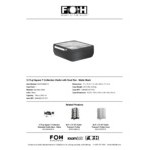 Smart Buffet Ware T-Collection by Front of the House 5.75 Qt. Matte Black Stainless Steel Square Induction Chafer with Food Pan BCH018BKS18