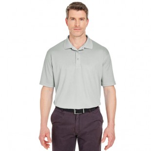 National Patrol by Henry Segal Unisex Customizable Gray Short Sleeve Moisture Wicking Polo Shirt with UV Protection - Polyester Mesh -2X