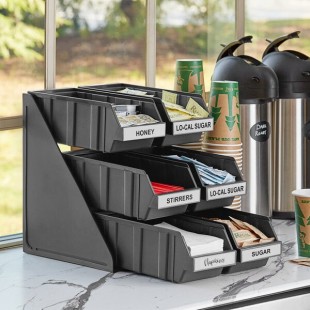 Choice Black 3-Tier Self-Serve Organizer Set with 6 Bins and 2 Label Sheets Choice Black 3-Tier Self-Serve Organizer Set with 6 Bins and 2 Label Sheets