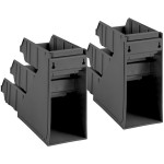 Choice Black 3-Tier Self-Serve Organizer Set with 6 Bins and 2 Label Sheets Choice Black 3-Tier Self-Serve Organizer Set with 6 Bins and 2 Label Sheets