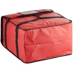 Choice Insulated Pizza Delivery Bag Red Vinyl 20 1/2 Choice Insulated Pizza Delivery Bag Red Vinyl 20 1/2