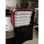 Choice Insulated Pizza Delivery Bag Red Vinyl 20 1/2 Choice Insulated Pizza Delivery Bag Red Vinyl 20 1/2