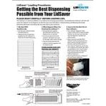 Vollrath K2V-LC-A Black 1-Slot Vertical 8 - 44 oz. Standard Countertop Cup Dispenser Cabinet with 1 LidSaver® 3 Dispenser