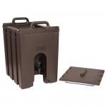 Cambro 1000LCD131 Camtainer® 11.75 Gallon Dark Brown Insulated Beverage Dispenser Cambro 1000LCD131 Camtainer® 11.75 Gallon Dark Brown Insulated Beverage Dispenser