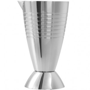 Crafthouse by Zwiesel Fortessa Classic 0.25 oz. & 2 oz. Stainless Steel Jigger with Spout CRFCC.5.0309 Crafthouse by Zwiesel Fortessa Classic 0.25 oz. & 2 oz. Stainless Steel Jigger with Spout CRFCC.5.0309