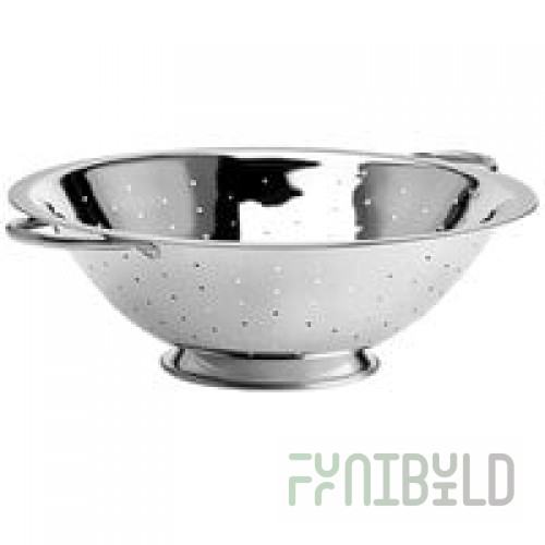 Choice 13 Qt. Stainless Steel Colander with Base and Handles