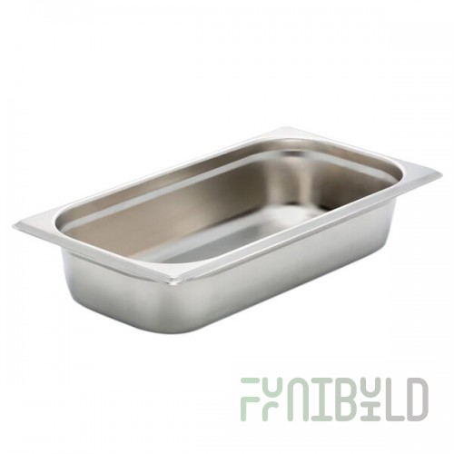 Bon Chef 12025 1/3 Size Stainless Steel Food Pan - 2 1/2