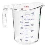 WebstaurantStore 1 Pint (2 Cups) Clear Plastic Measuring Cup