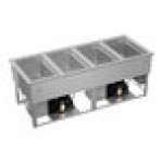 Vollrath FC-HCF-04208-AD Four Well Modular Drop-In Hot / Cold / Freeze Food Well with Auto Manifold Drain - 120/208-240V