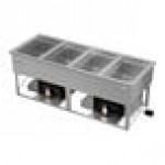 Vollrath FC-HCF-04208-AD Four Well Modular Drop-In Hot / Cold / Freeze Food Well with Auto Manifold Drain - 120/208-240V