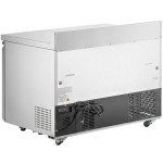 Avantco SS-WT-48F-HC Two Door Stainless Steel ADA Height Worktop Freezer with 3 1/2