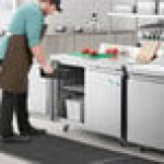 Avantco SS-WT-48F-HC Two Door Stainless Steel ADA Height Worktop Freezer with 3 1/2
