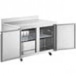 Avantco SS-WT-48F-HC Two Door Stainless Steel ADA Height Worktop Freezer with 3 1/2