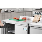 Avantco SS-WT-48F-HC Two Door Stainless Steel ADA Height Worktop Freezer with 3 1/2