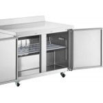 Avantco SS-WT-48F-HC Two Door Stainless Steel ADA Height Worktop Freezer with 3 1/2