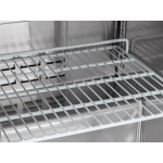 Avantco SS-WT-48F-HC Two Door Stainless Steel ADA Height Worktop Freezer with 3 1/2
