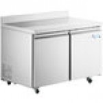 Avantco SS-WT-48F-HC Two Door Stainless Steel ADA Height Worktop Freezer with 3 1/2