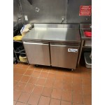 Avantco SS-WT-48F-HC Two Door Stainless Steel ADA Height Worktop Freezer with 3 1/2