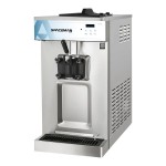 Spaceman 6236A-C Pressurized Single Flavor High Output Countertop Soft Serve Ice Cream Machine with 1 Hopper - 208-230V