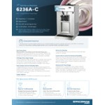 Spaceman 6236A-C Pressurized Single Flavor High Output Countertop Soft Serve Ice Cream Machine with 1 Hopper - 208-230V