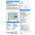 Continental Refrigerator RA43N-6 43