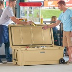 CaterGator CG200SPBW Beige 210 Qt. Mobile Rotomolded Outdoor Cooler / Ice Chest CaterGator CG200SPBW Beige 210 Qt. Mobile Rotomolded Outdoor Cooler / Ice Chest