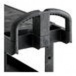 Rubbermaid® BRUTE Black Small Flat 3-Shelf Utility Cart with Ergonomic Handle 2203280
