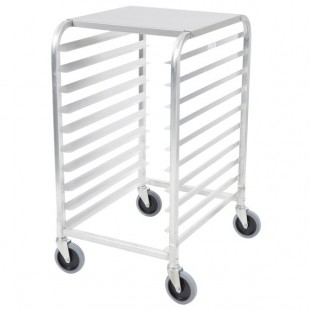 Cres Cor 275-38-1810-KDT 10 Pan End Load Half Height Bun / Sheet Pan Rack - Unassembled Cres Cor 275-38-1810-KDT 10 Pan End Load Half Height Bun / Sheet Pan Rack - Unassembled