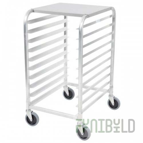 Cres Cor 275-38-1810-KDT 10 Pan End Load Half Height Bun / Sheet Pan Rack - Unassembled