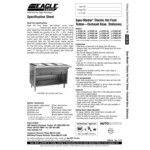 Eagle Group HT5CB-240-3 Spec Master Series Five Pan Open Well Electric Hot Food Table with Sliding Doors - 240V, 3 Phase