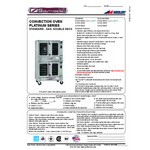Southbend PCG100S/TD Platinum Series 5-Shelf Double Deck Full Size Standard Liquid Propane Convection Oven with Touchscreen Controls - 100,000 BTU