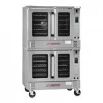 Southbend PCG100S/TD Platinum Series 5-Shelf Double Deck Full Size Standard Liquid Propane Convection Oven with Touchscreen Controls - 100,000 BTU